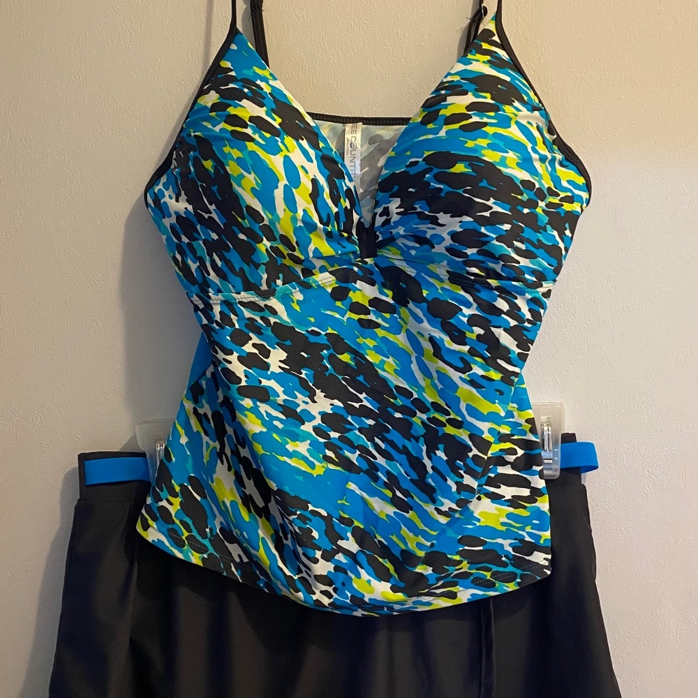 NWOT Free Country Tankini with skirted bottom